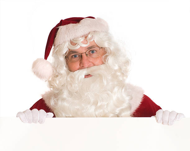 istock Santa Holding a Sign 172985846