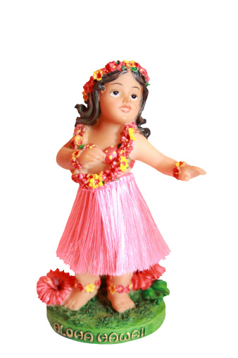Hula Dancer Isolated (clipping path included)