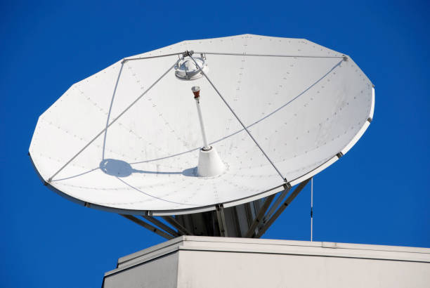 istock Satellite dish at television and radio station 172986268