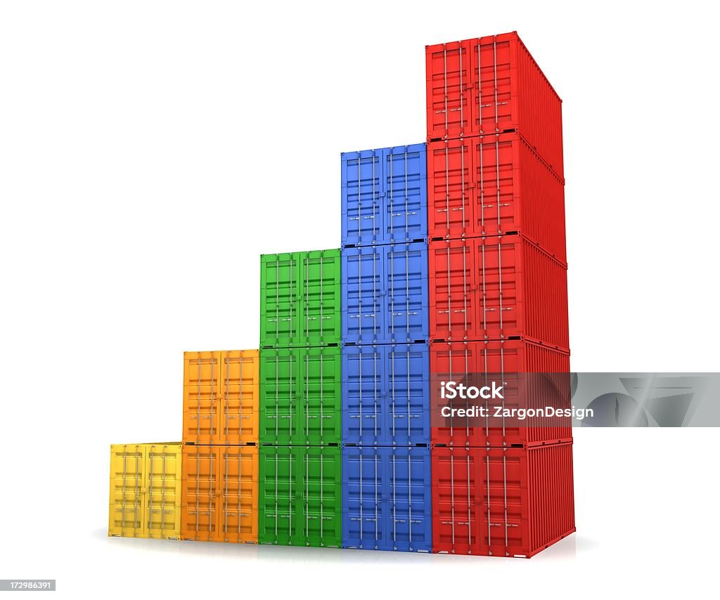 Gráfico de contenedor - Foto de stock de Transporte de carga libre de derechos