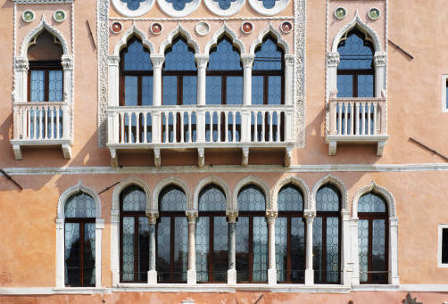 Facade of the palace in Venice.My other similar images