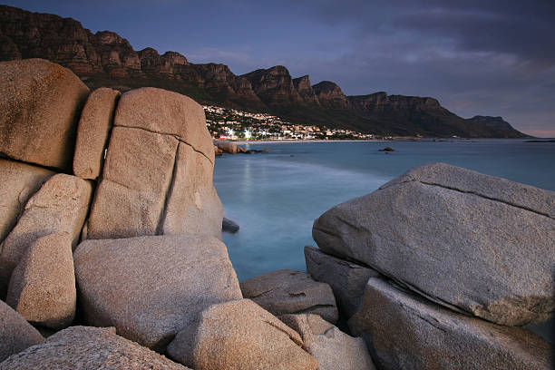 Camps Bay from Glen Beach stock photo