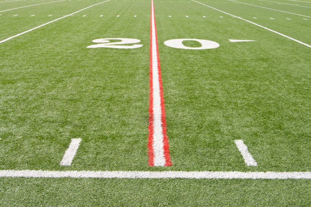 istock American Football 20 Yard Line 172986982