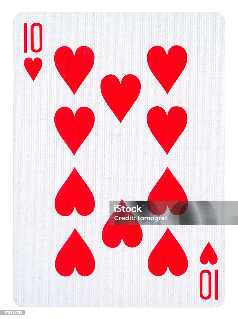 Playing card Isolated (clipping path) Clipping Path Stock Photo