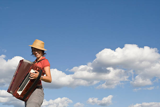 istock Accordion girl with copy space 172987331