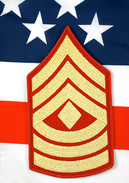 us marine premier sergent insigne - marines patch insignia military photos et images de collection