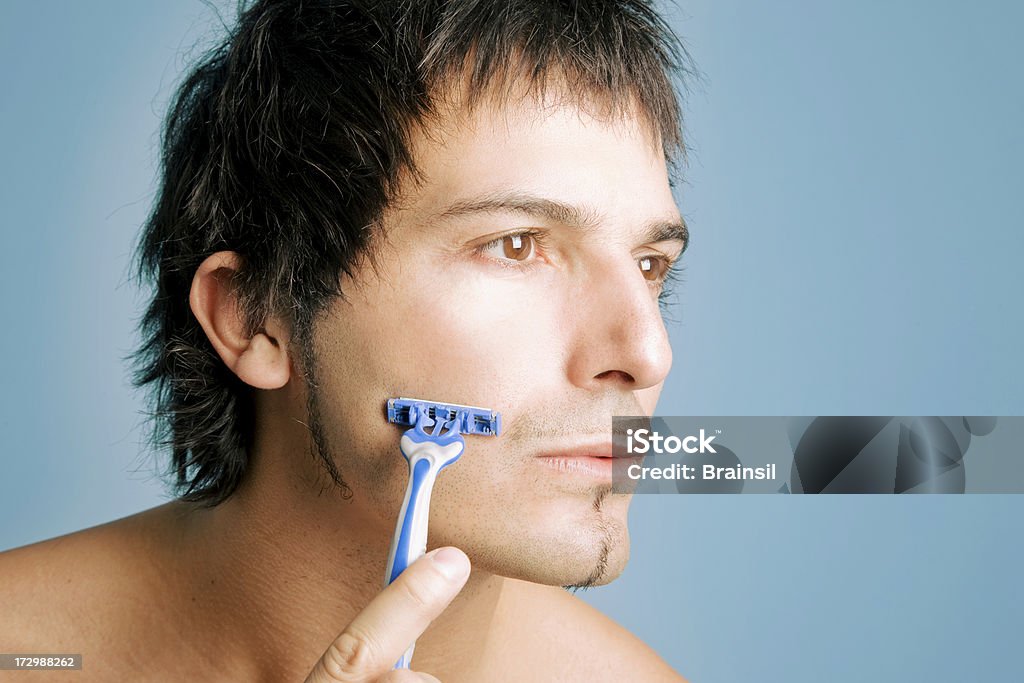 Homem de Barbear - Royalty-free Adulto Foto de stock