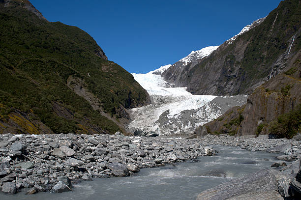 Franz Josef Glacier Franz Josef glacier on the west coast of the South Island, New Zealand. franz josef glacier photos stock pictures, royalty-free photos & images
