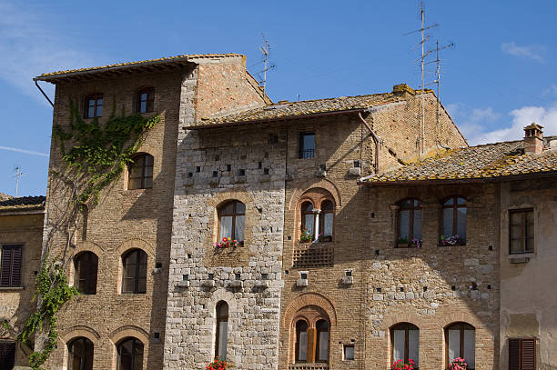 Velho italiano edifícios - fotografia de stock