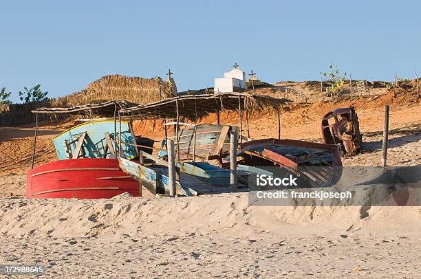 Sailing Boat Beached Plus Wreck Stock Photo - Download Image Now - Beach, Brazil, Brazilian Culture