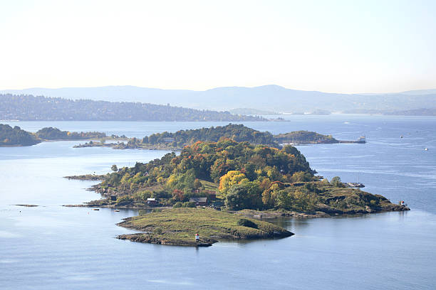 Oslo fjord seen from Ekeberg, Oslo Norway