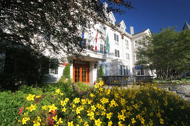 istock Rustic Hotel entrance with flower arrangement 172988794