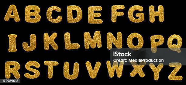 Golden Letters Xxl Stock Photo - Download Image Now - Alphabet, Glitter, Gold - Metal