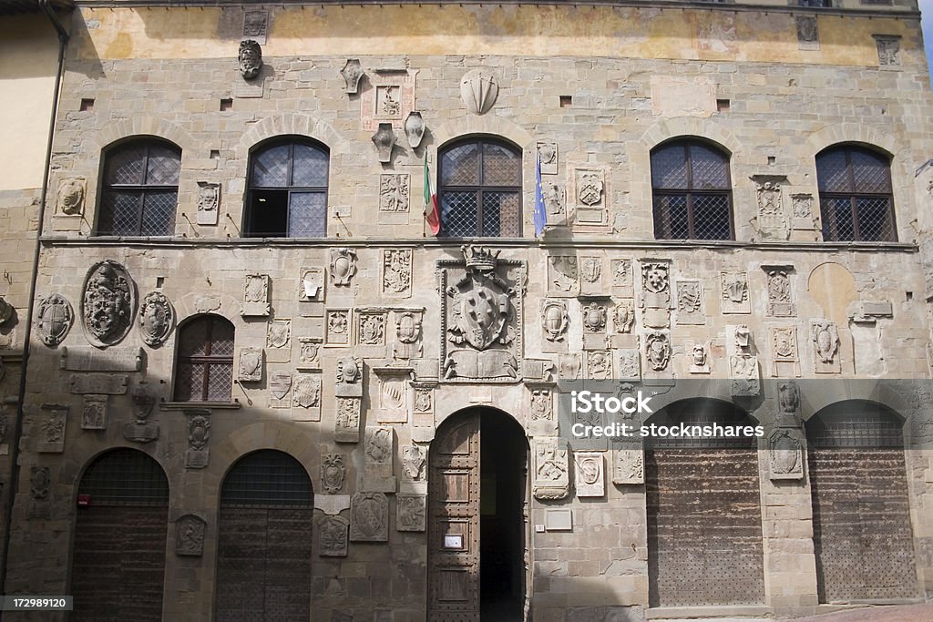 Palazzo Pretorio Arezzo - Foto de stock de Arezzo royalty-free