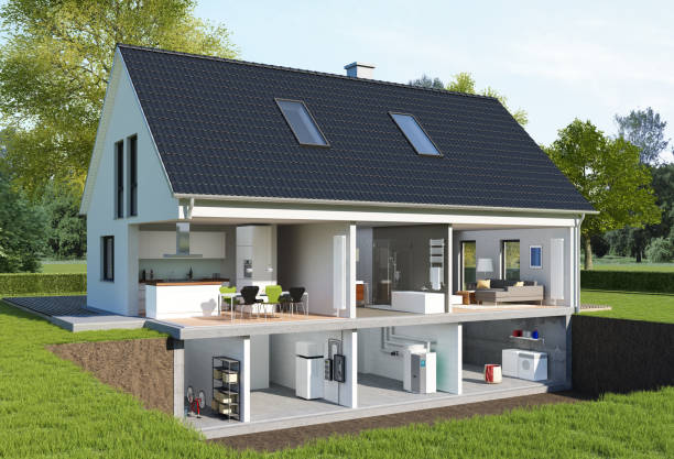 istock Modern cut house with a view of the interior 1729892936