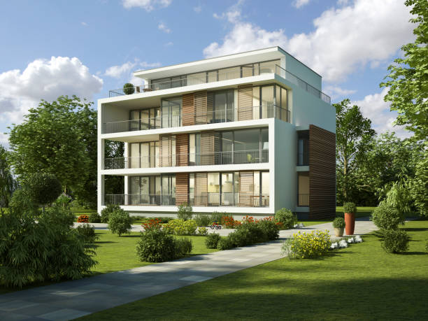 istock modern apartment house with wooden elements 1729892953
