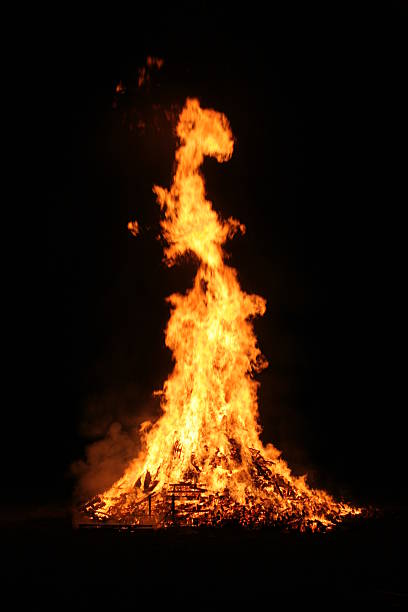 Cтоковое фото Pallet огонь inferno