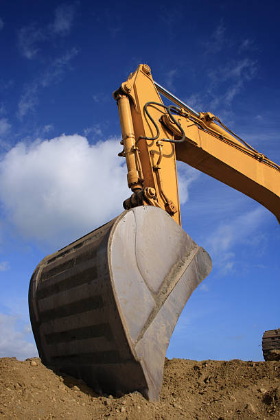 istock Shovel of a bulldozer 172989465