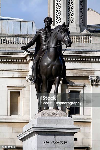 King George Estatua Trafalguar Square Foto de stock y más banco de imágenes de Adulto - Adulto, Aire libre, Arquitectura