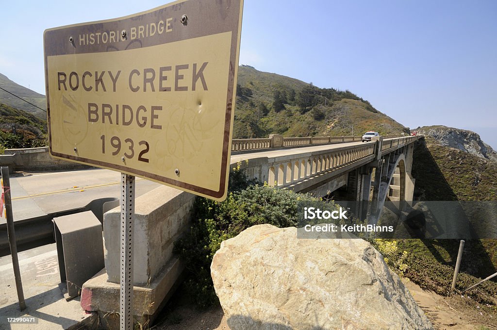 Rocky Creek Bridge - Foto de stock de América do Norte royalty-free