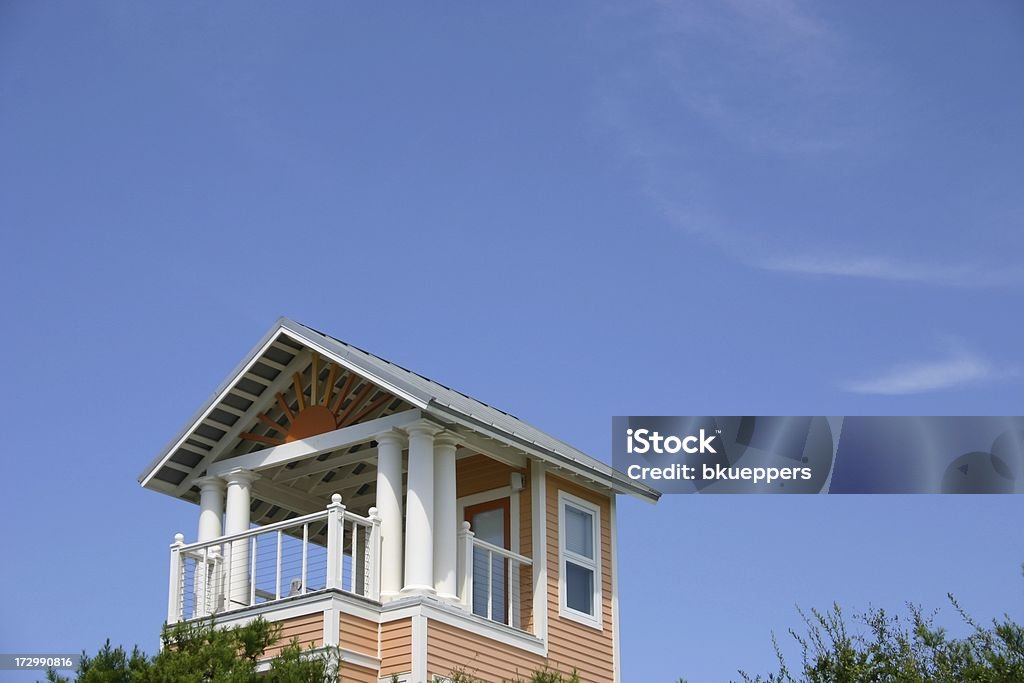 Seaside House Beach House in Florida Architectural Feature Stock Photo