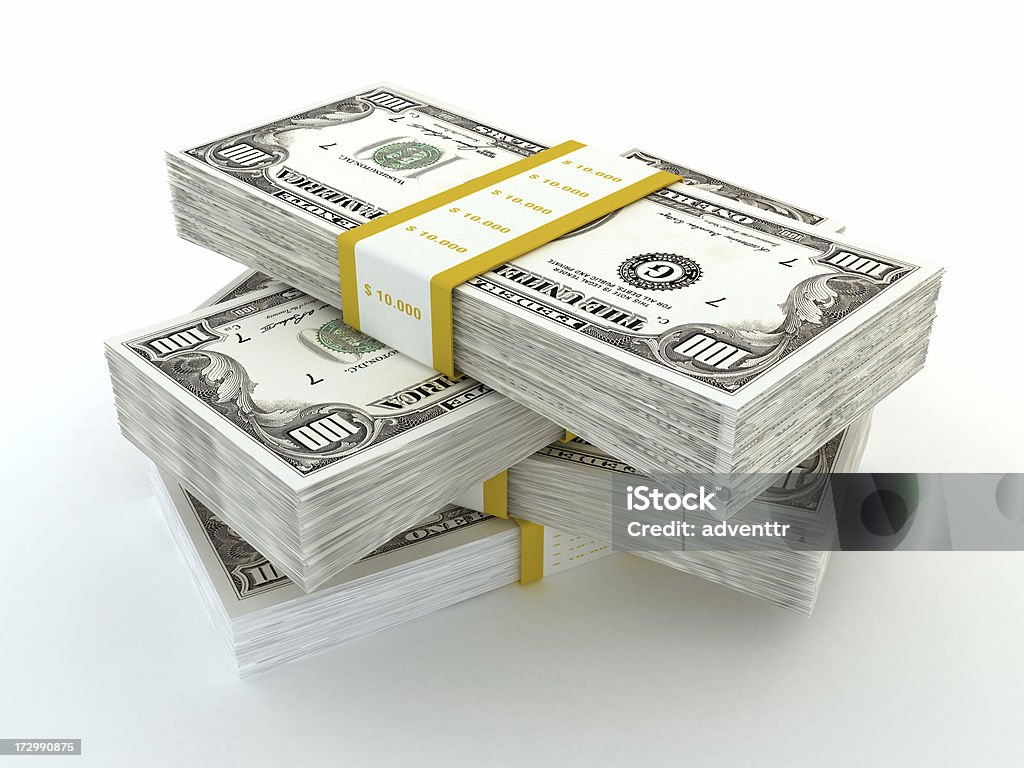Geld-Pakete - Lizenzfrei Gestapelt Stock-Foto