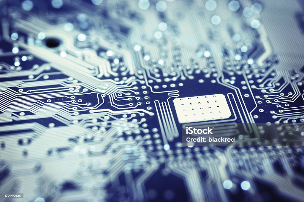 Circuit Board Close-up of computer circuit board.Similar images - Backgrounds Stock Photo
