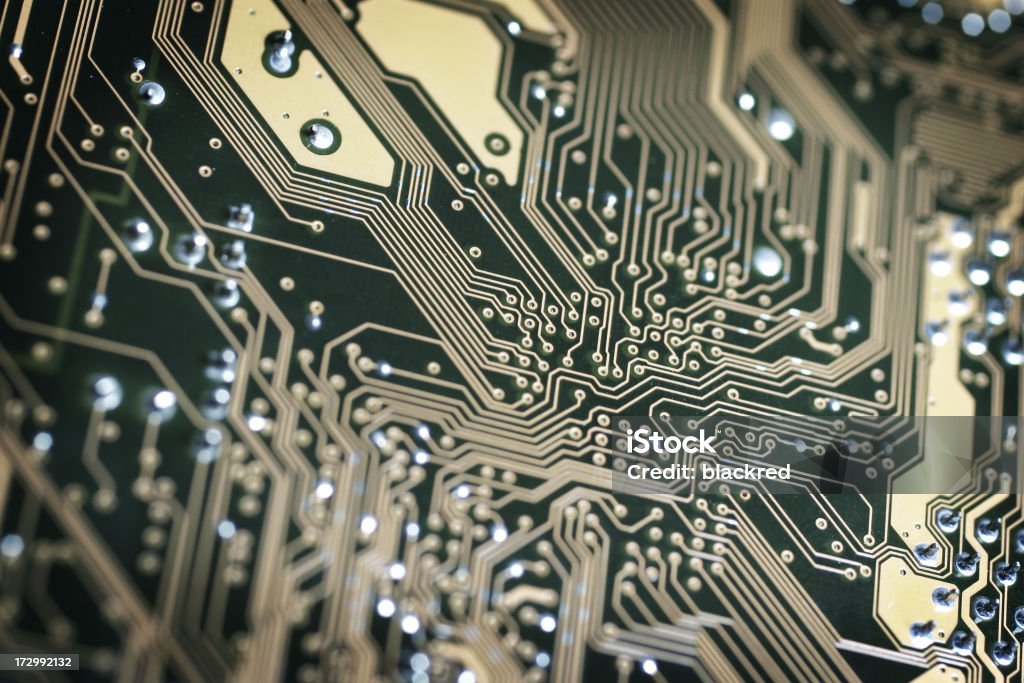 Circuit Board Close-up of computer circuit board.Similar images - Backgrounds Stock Photo