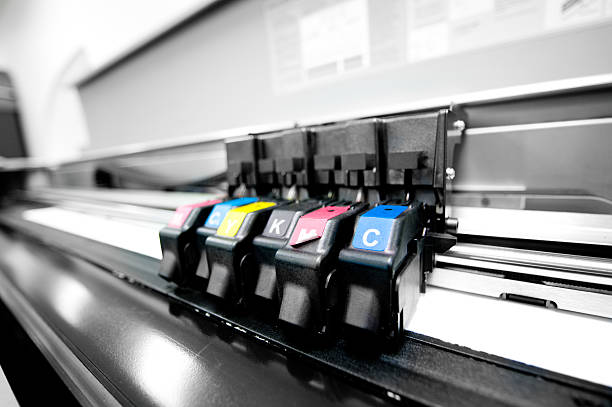 Impresora Color de impresión - foto de stock