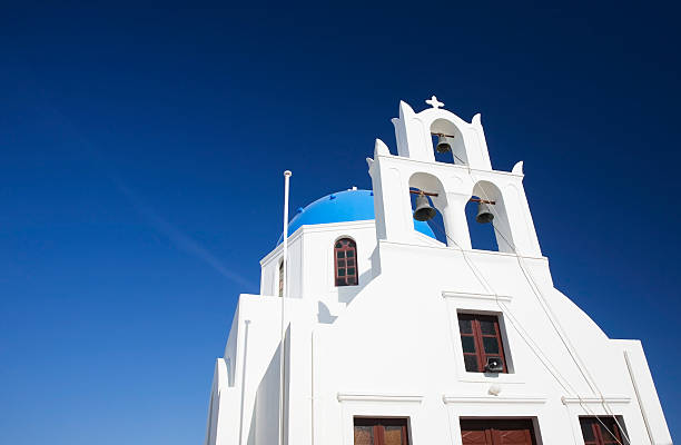 igreja em santorini - whitewalls imagens e fotografias de stock