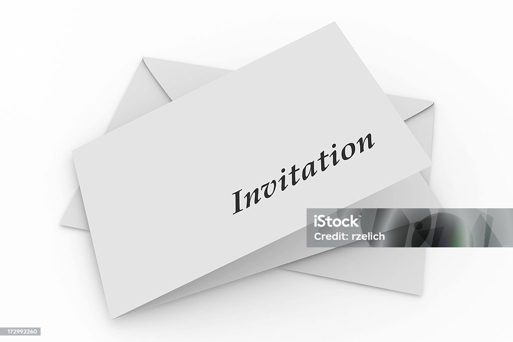 Envelope com convite - Royalty-free Convite Foto de stock