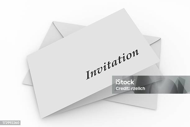 Envelope Com Convite - Fotografias de stock e mais imagens de Convite - Convite, Formal, Aberto