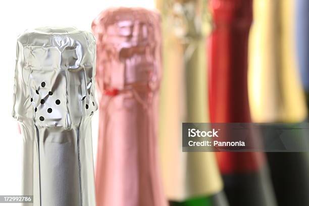 Chapagne Bottles Stock Photo - Download Image Now - Alcohol - Drink, Blue, Bottle