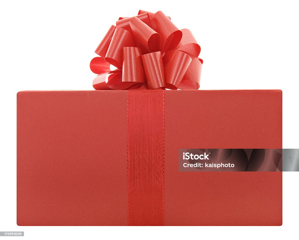 Rot Geschenk mit Schleife - Lizenzfrei Rot Stock-Foto