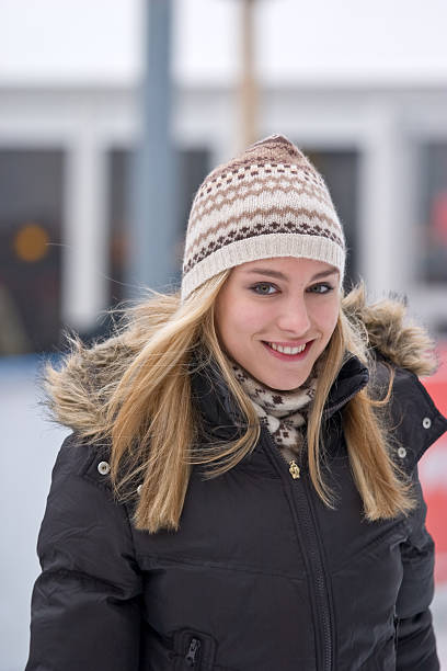 beautiful winter girl "beautiful winter girl, outdoors with warm cap hat ..." jacraa2007 stock pictures, royalty-free photos & images