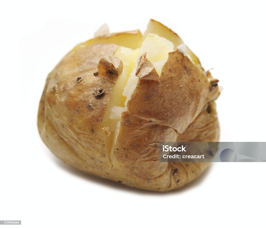 Gebackene Kartoffel gegen Weiß - Lizenzfrei Gebackene Kartoffel Stock-Foto