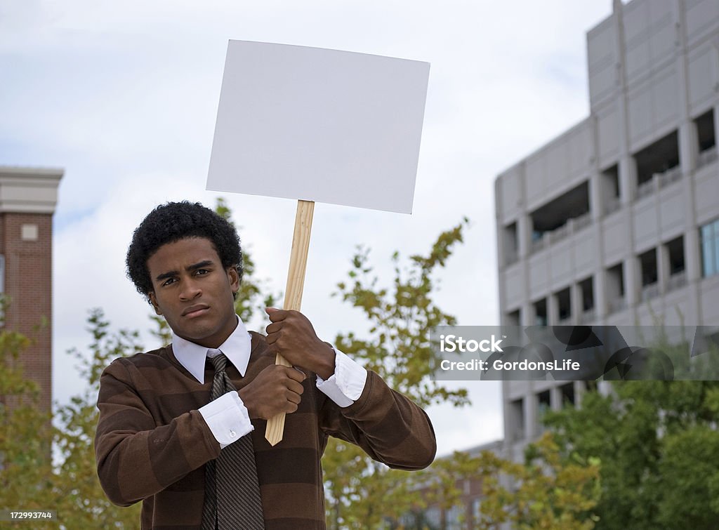 Afroamericana Protester - Foto de stock de Africano-americano libre de derechos