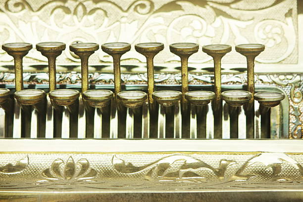 caixa de chaves vintage equipamentos da loja - national cash register - fotografias e filmes do acervo