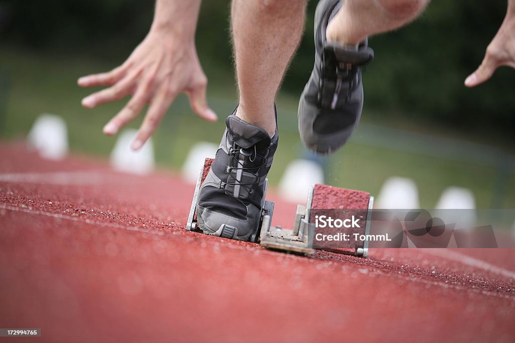 A partire dal. - Foto stock royalty-free di Blocco di partenza per l'atletica