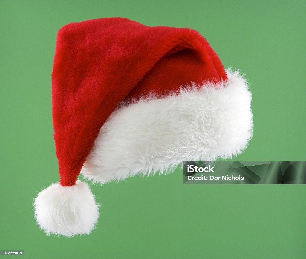 Изолированные колпак Санта-Клауса - Стоковые фото Колпак Санта Клауса роялти-фри