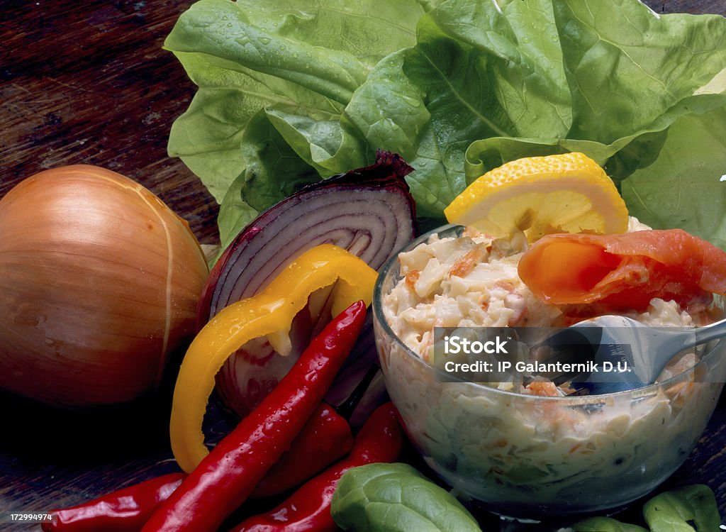 Salada antepasto - Foto de stock de Alface royalty-free