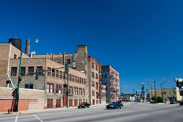 istock Industrial Street in Chicago 172995091