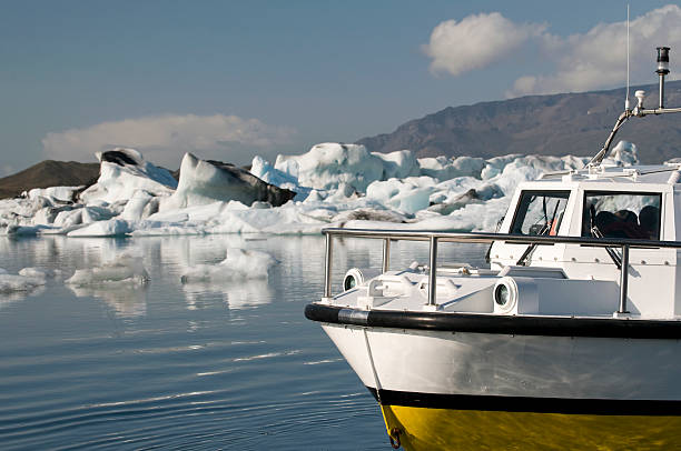 Icebergs' trip stock photo