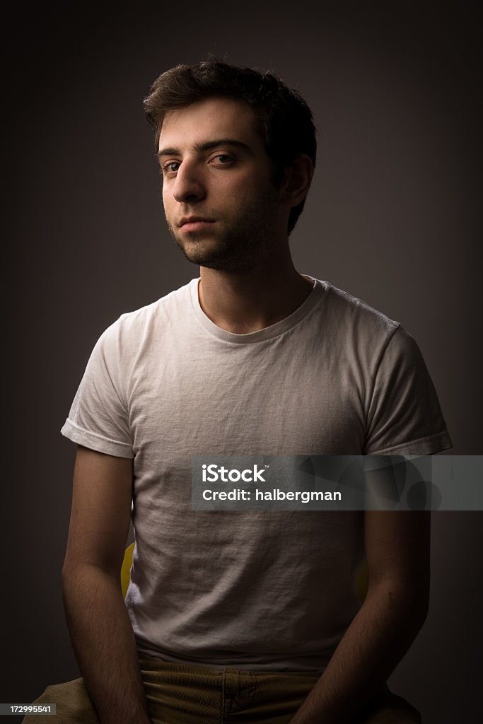 Young Disheveled Boy (Color) 20-24 Years Stock Photo