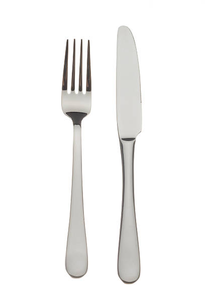 istock Knife and Fork isolated on a white background 172995551