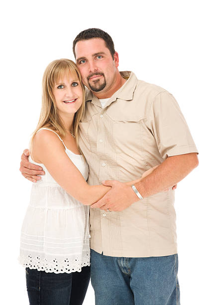 istock Happy Couple on White 172995899