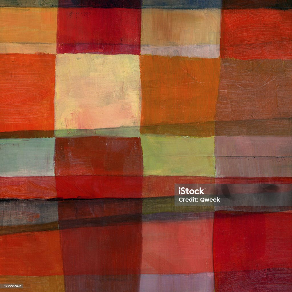 Rejilla pintado con cálidos colores - Foto de stock de A cuadros libre de derechos