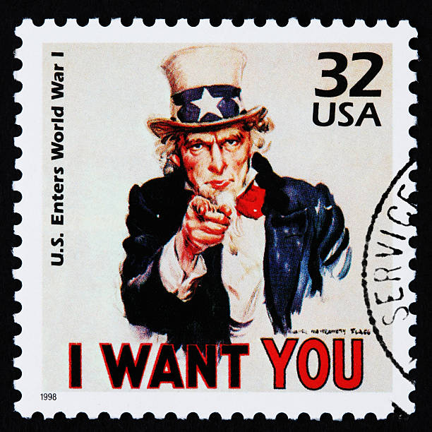 je veux que vous - uncle sam postage stamp recruitment usa photos et images de collection