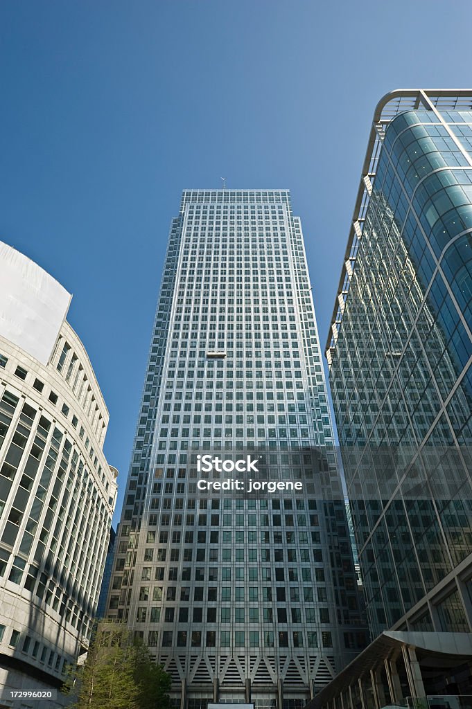 Canary Wharf-Finanzplatz - Lizenzfrei Arbeitsstätten Stock-Foto
