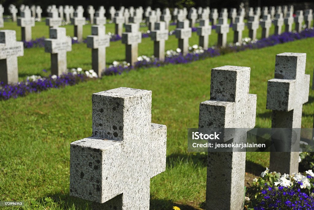 Grabsteinen in einer Reihe - Lizenzfrei Begraben Stock-Foto